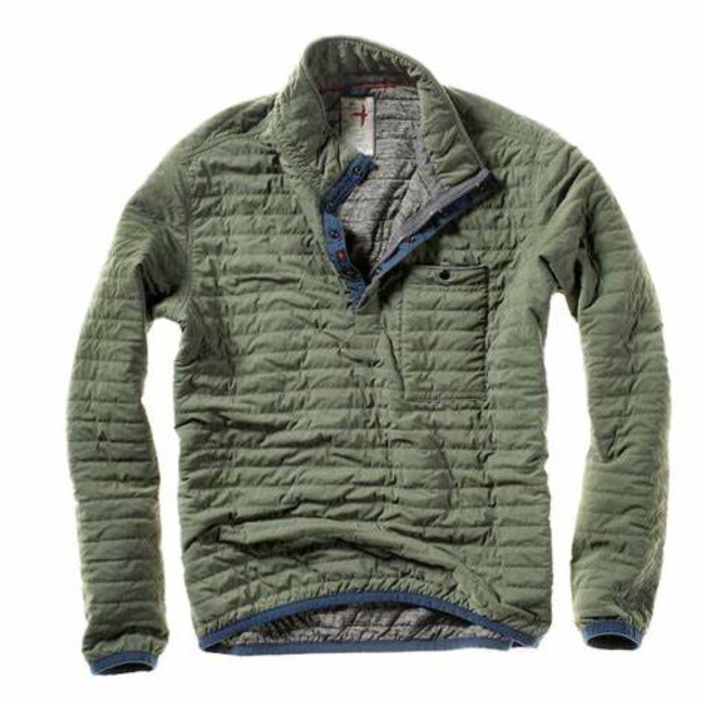 Relwen Windzip Popover in Bright Olive